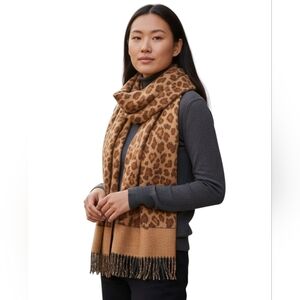 The Specialty House Cheetah Print Super Soft Cashmere Feel Scarf
